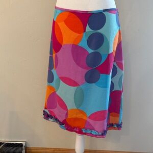 The Limited Vintage Women's 12 Colorful Circle Design Skirt